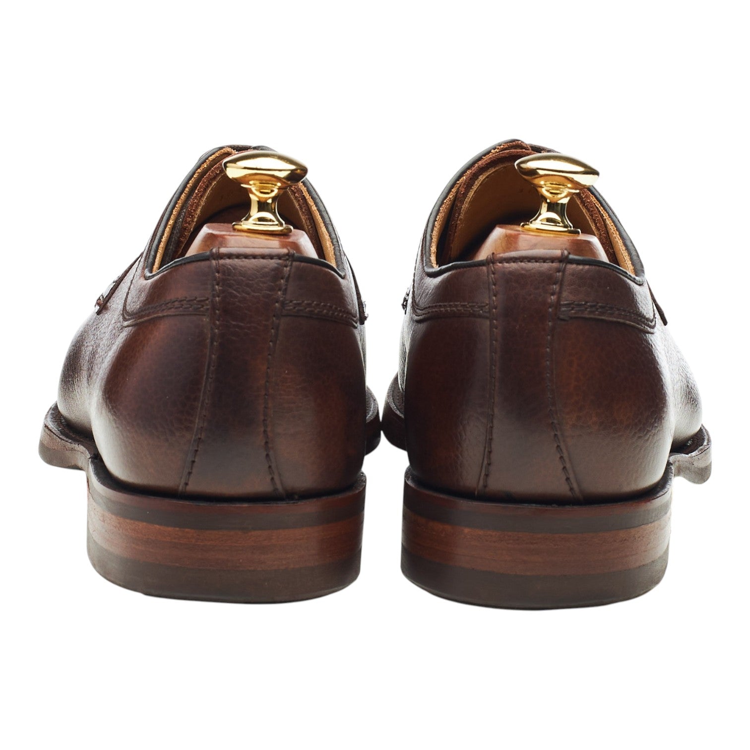 Barker Skye derby cuir grainé marron 8 semelle gomme