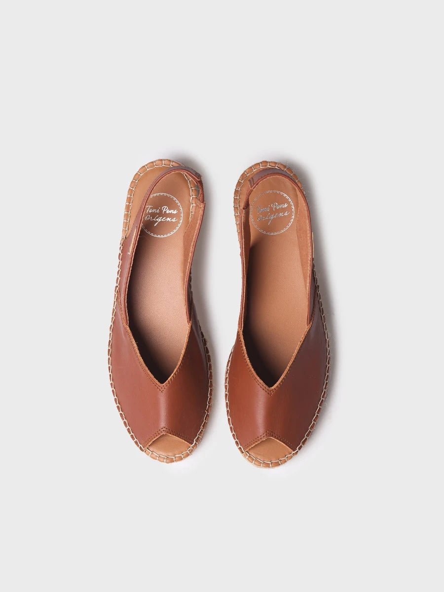 Toni Pons Bernia-P espadrilles cuir bout ouvert