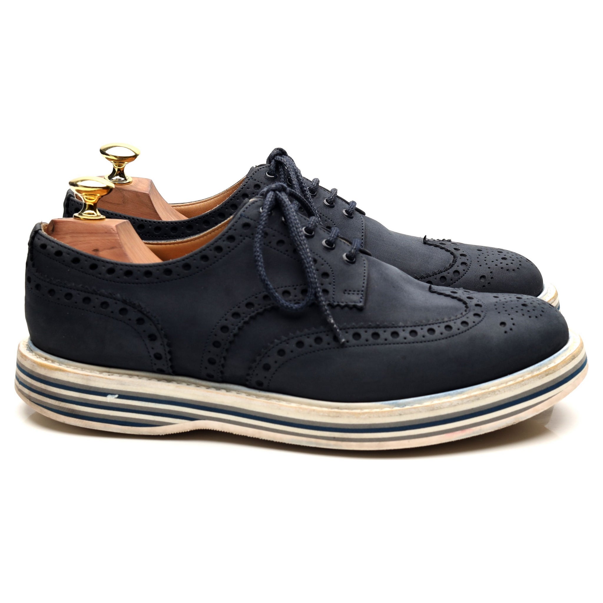 Church's Naburn 3 derby nubuck bleu pointure 7,5