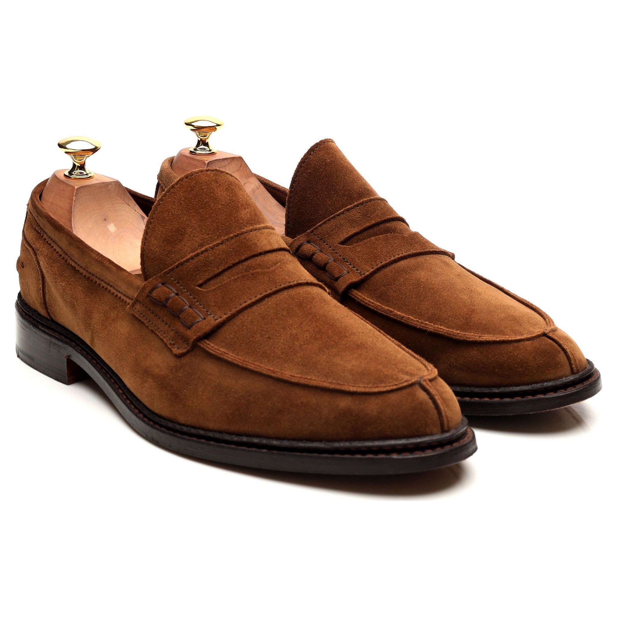 Tricker’s Adam mocassins UK 9.5 daim marron penny