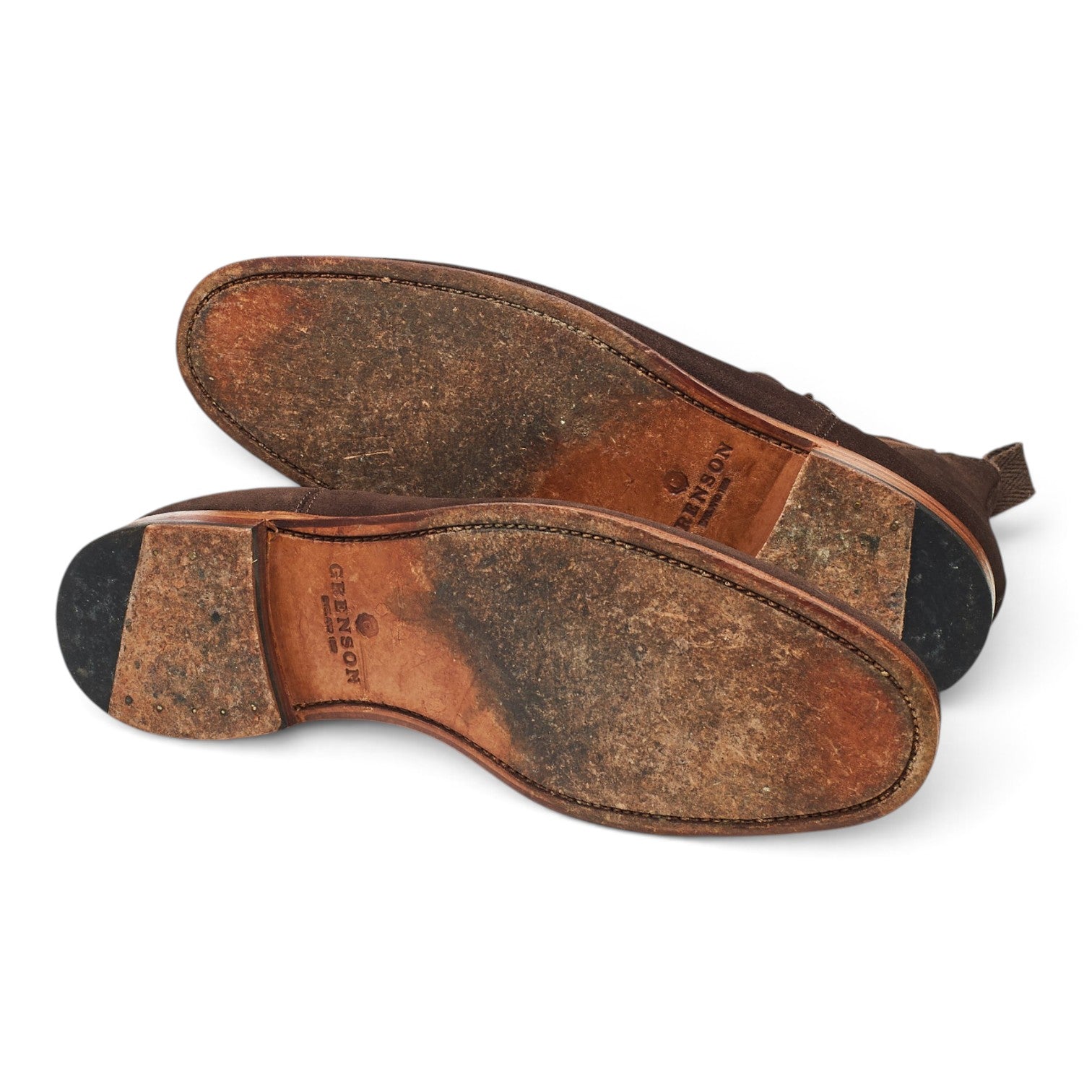 Grenson Nolan Chelsea Boots Suède Marron UK 10.5