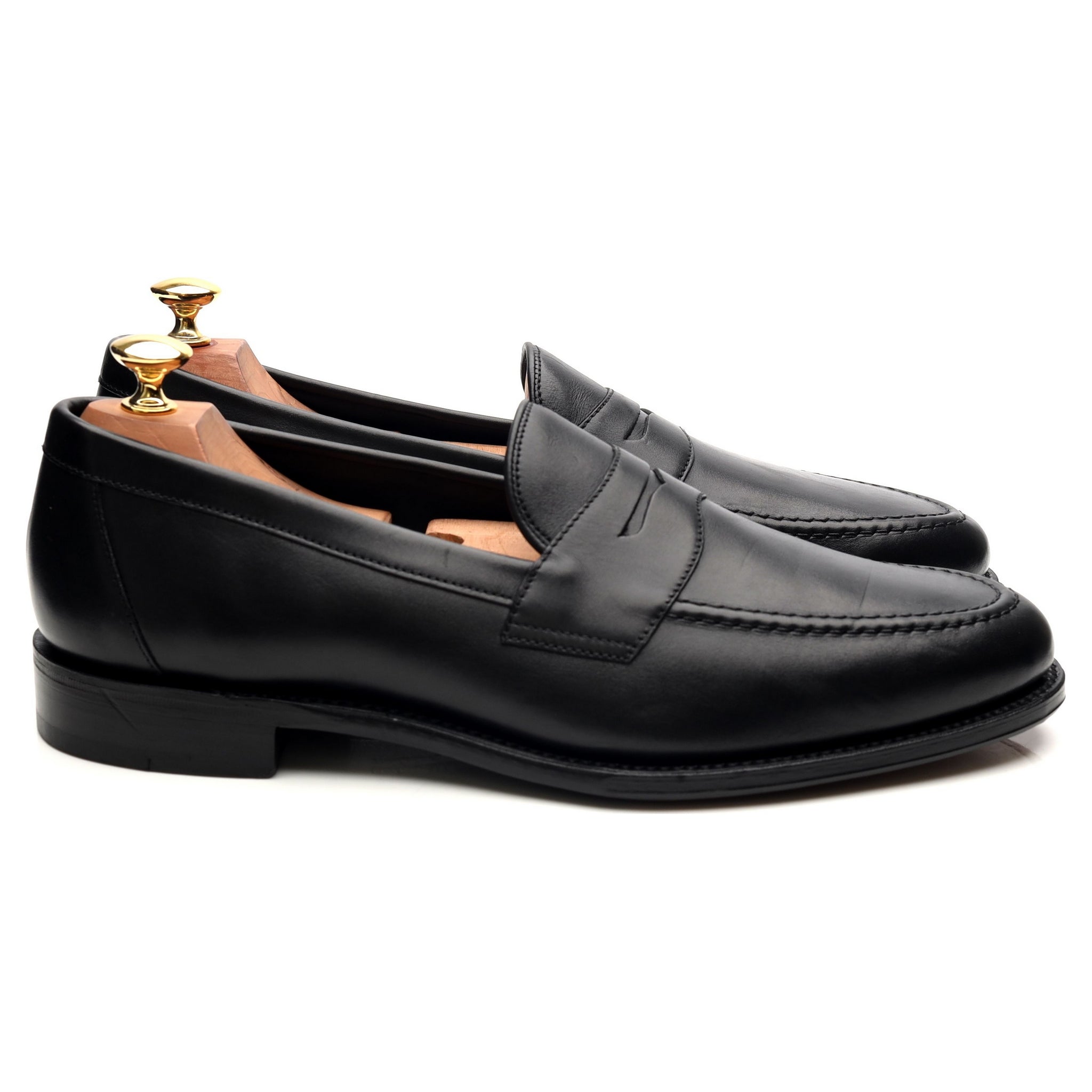 Loake 1880 Hornbeam mocassins cuir noir pointure 9.5