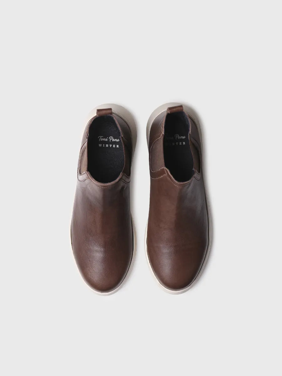 Toni Pons Padua bottines cuir marron élastiques