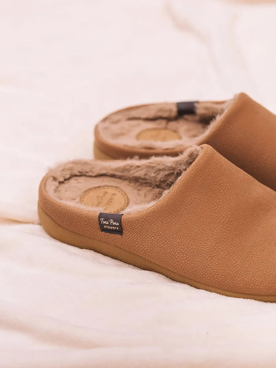 Toni Pons Noti-BD chausson tissu homme camel