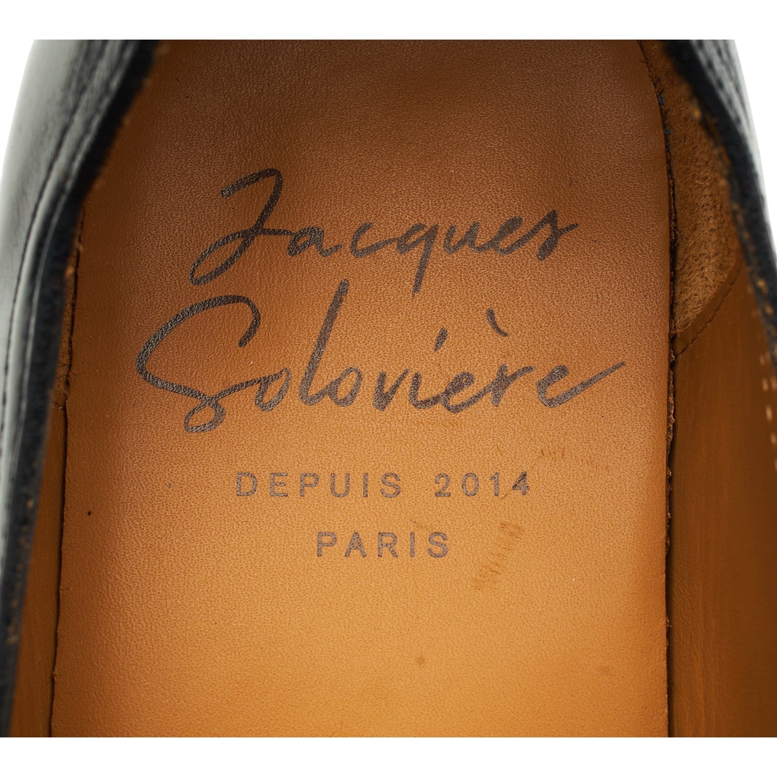 Jacques Solovière Slim mocassin cuir noir 7,5 UK