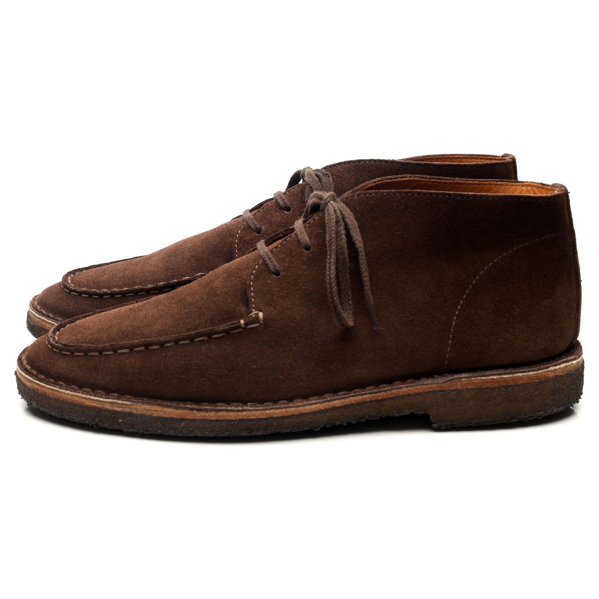Drake's Crosby boots daim marron UK 9.5
