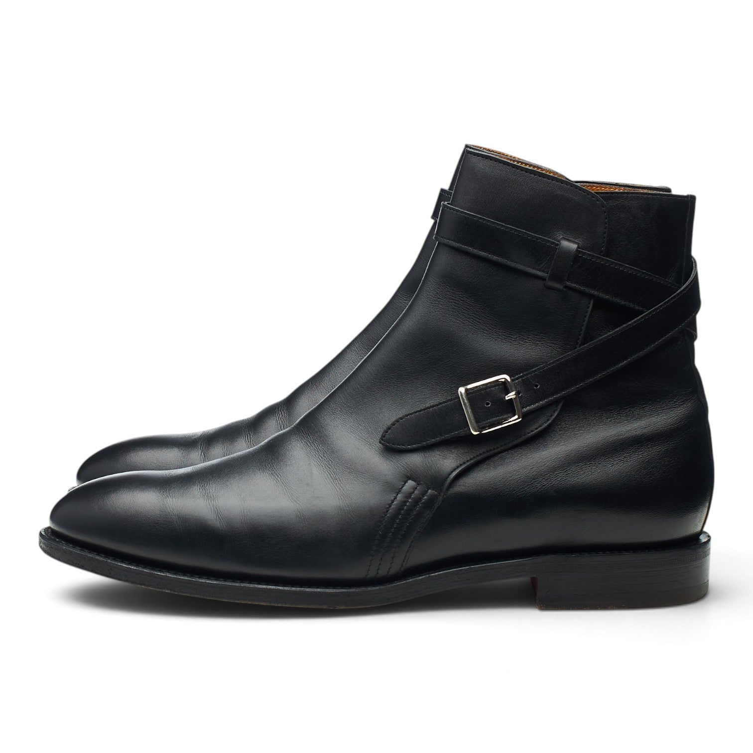 John Lobb Abbot bottes cuir noir pointure UK 8