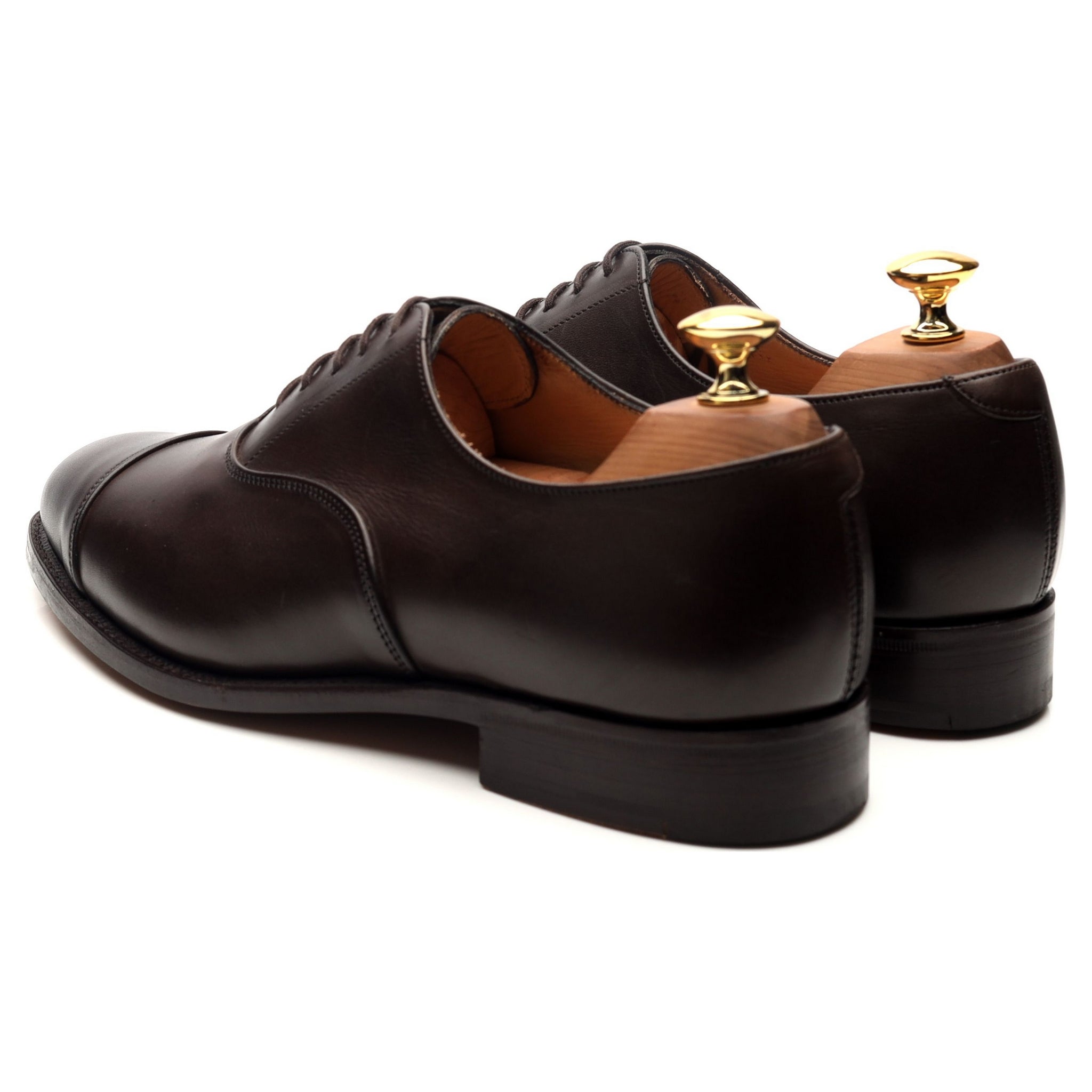 Tricker's Henley oxford cuir marron UK 6.5