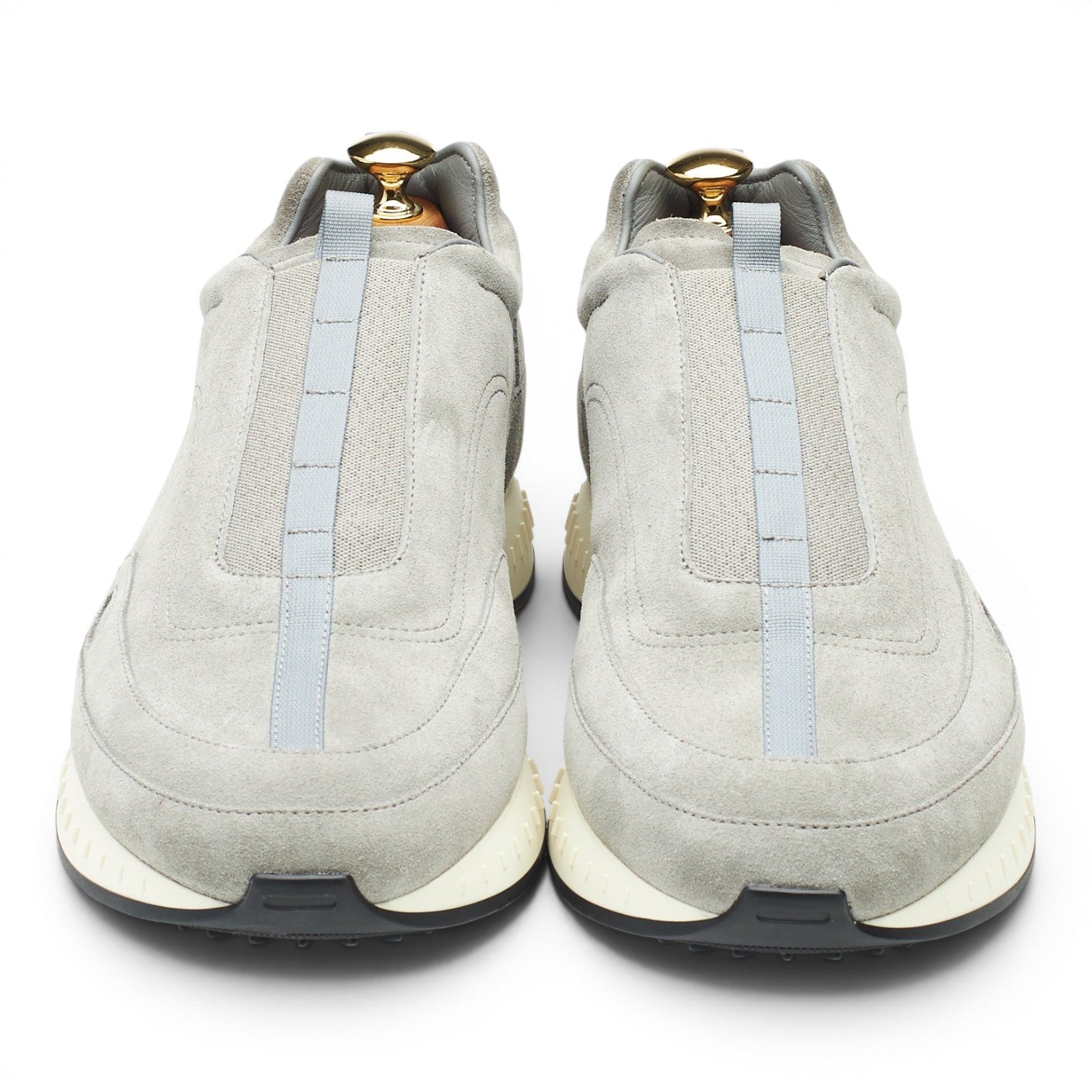 John Lobb Stream sneaker daim gris 9 UK slip-on