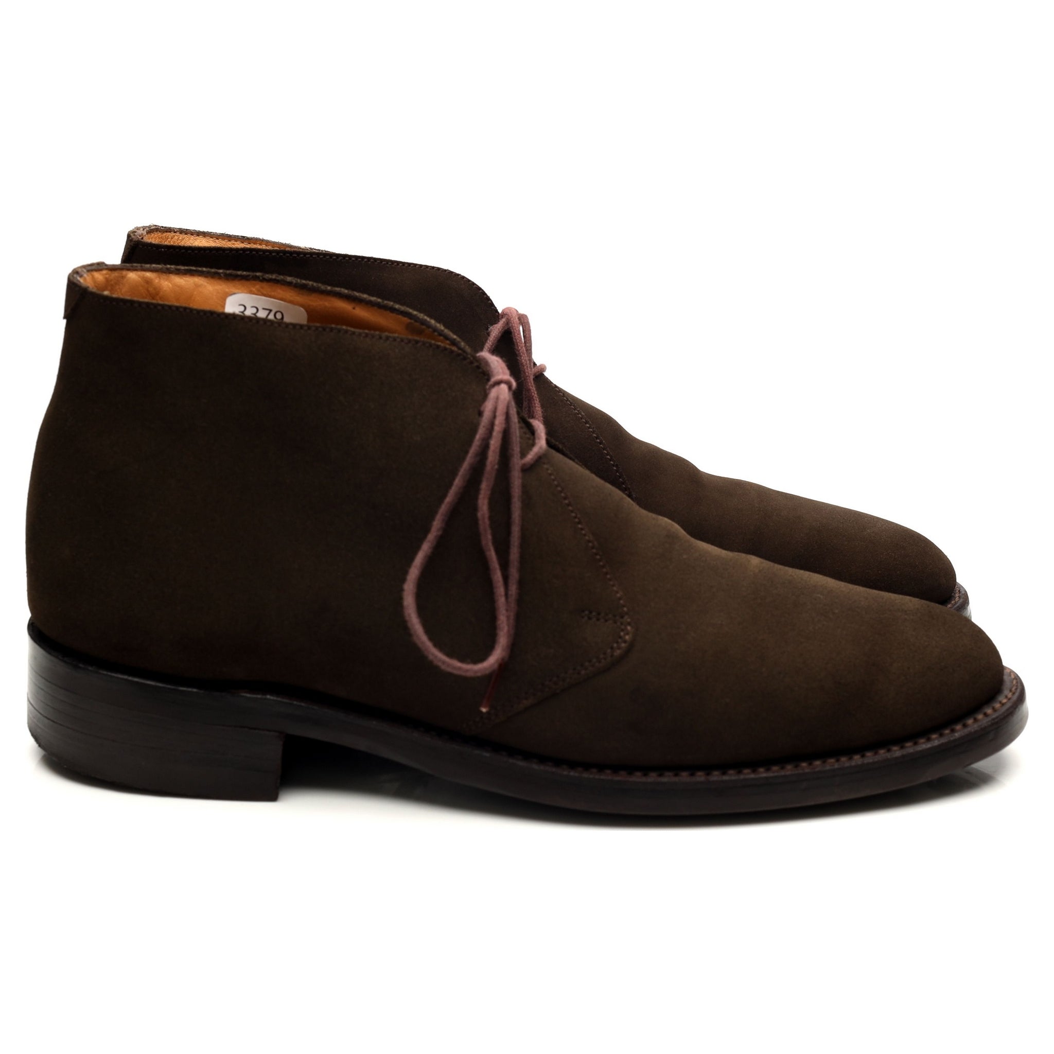 Barker bottines chukka daim vert olive UK 8,5