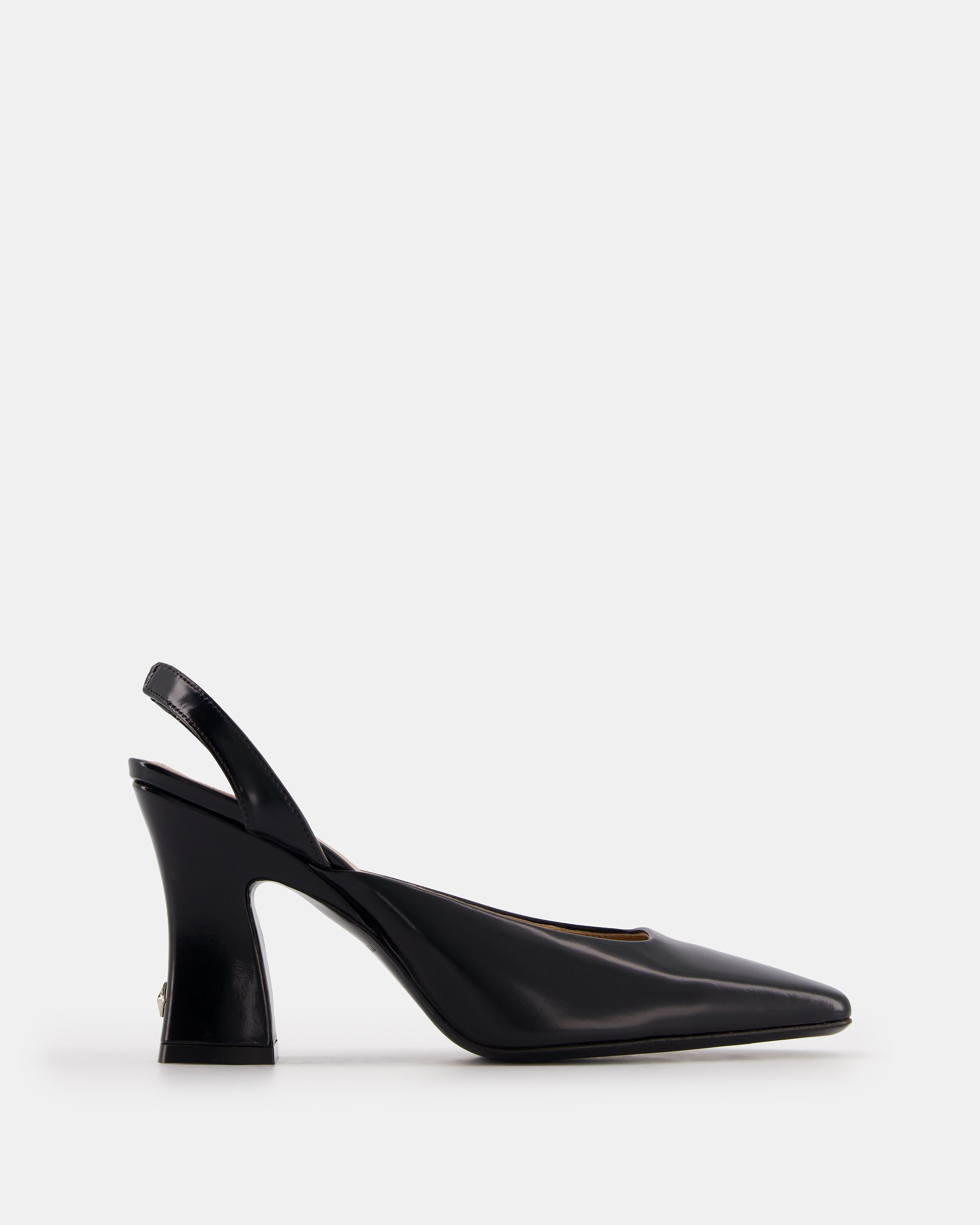 Nodaleto Iris escarpins cuir noir Black Glassed talon 9 cm