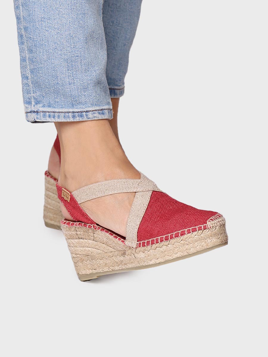 Toni Pons Toda-NT espadrille toile compensée 8 cm