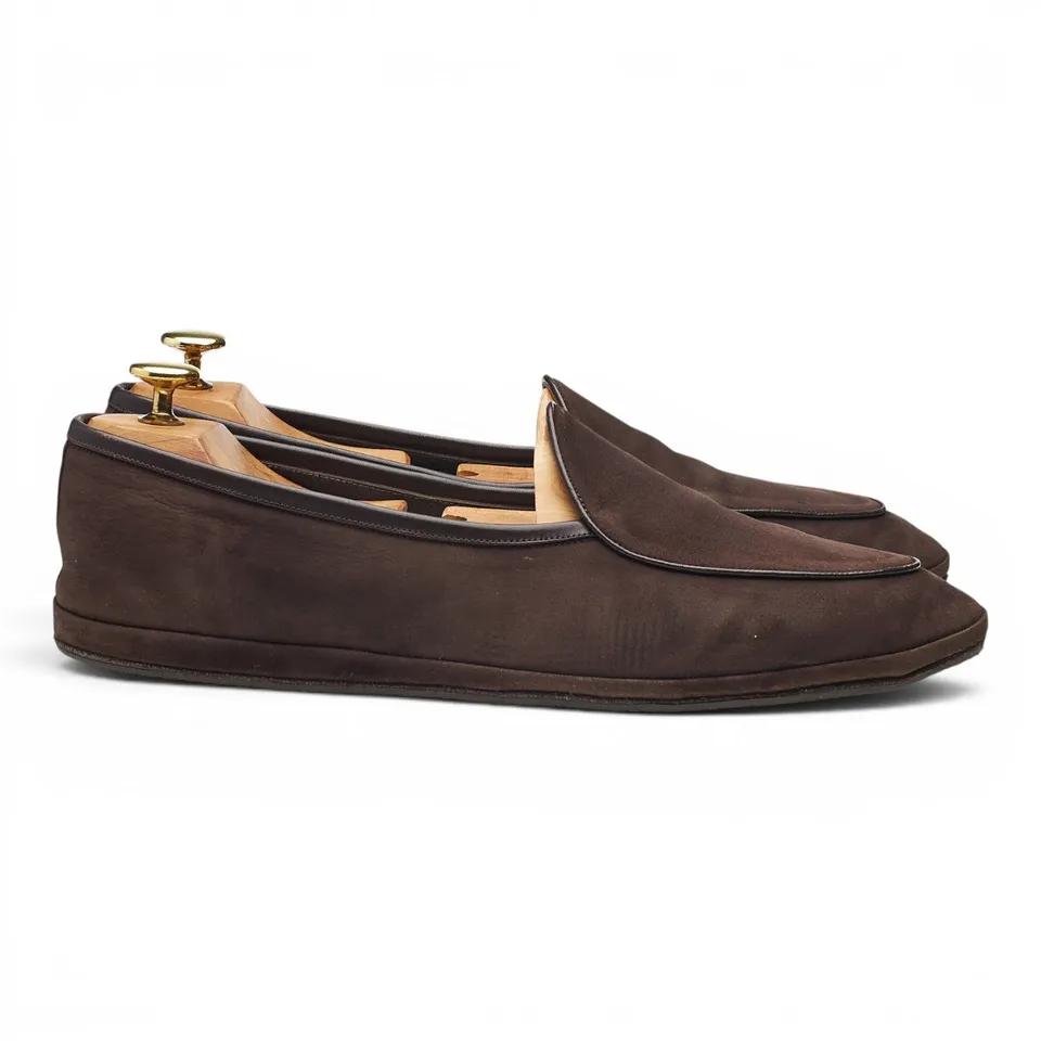 Baudoin et Lange Sagan Classic mocassin suède marron 42