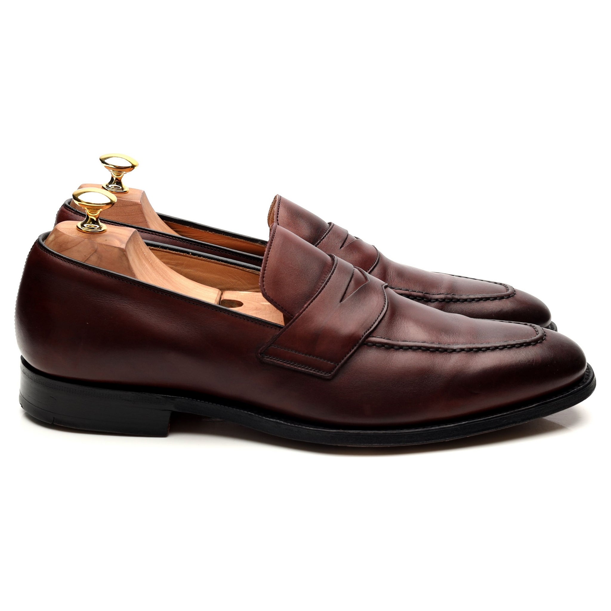 Church's Hertford mocassins cuir bordeaux UK 10