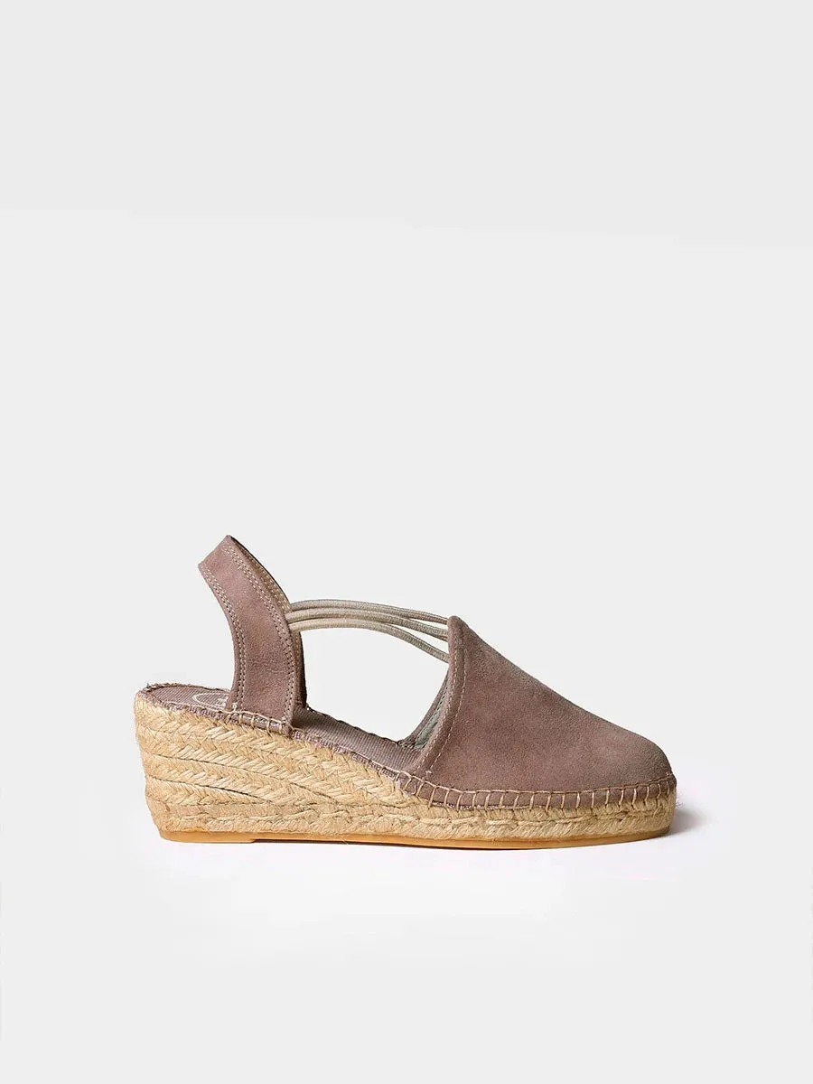 Toni Pons Tremp espadrille femme suède talon 6 cm