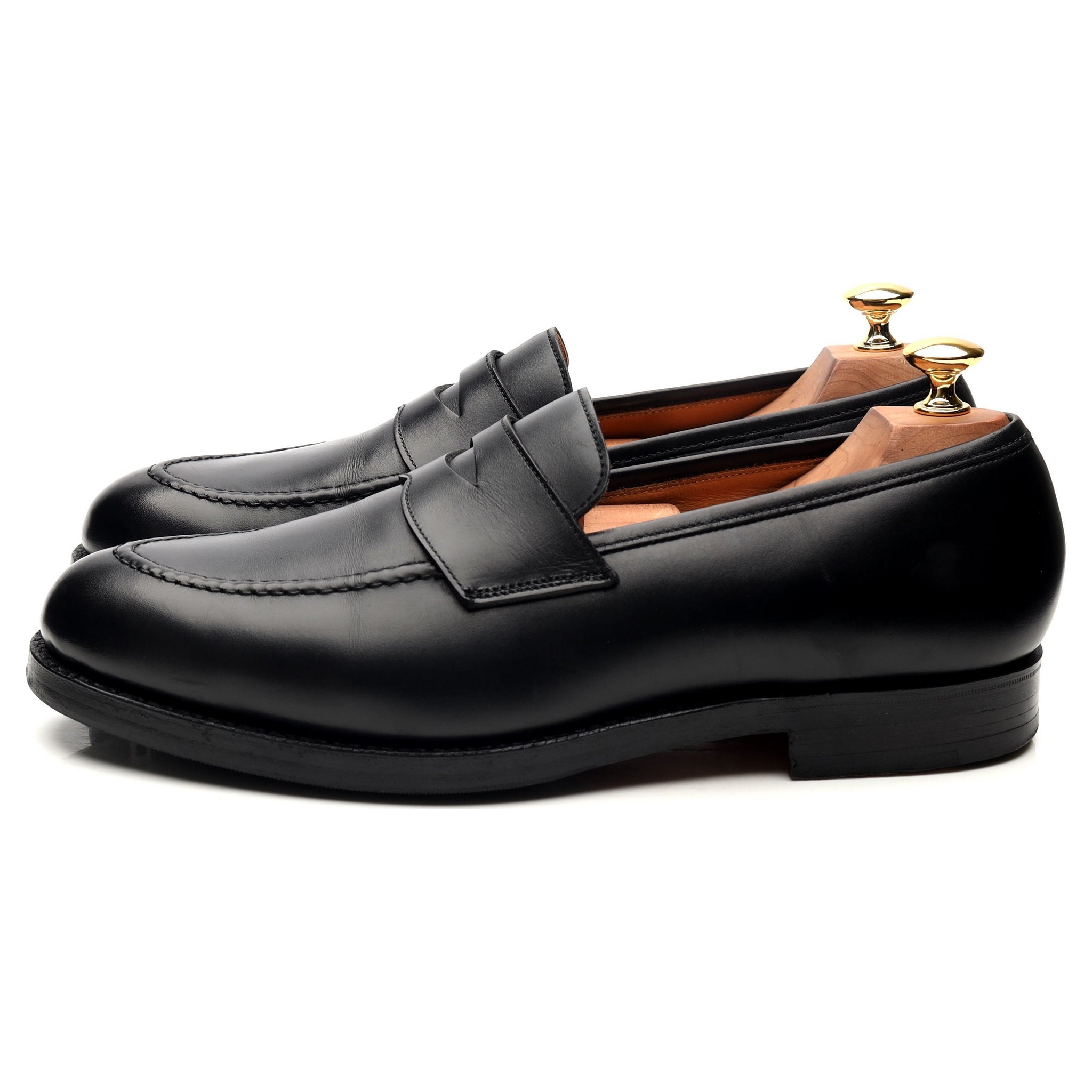 Crockett & Jones Henley mocassin cuir noir UK 9 penny