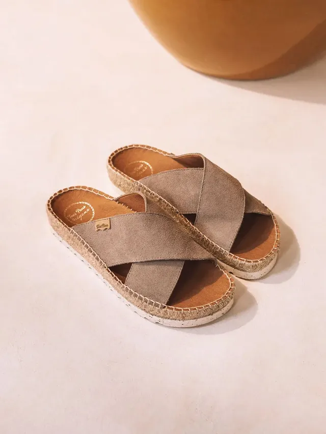Toni Pons Bali-A sandale cuir taupe