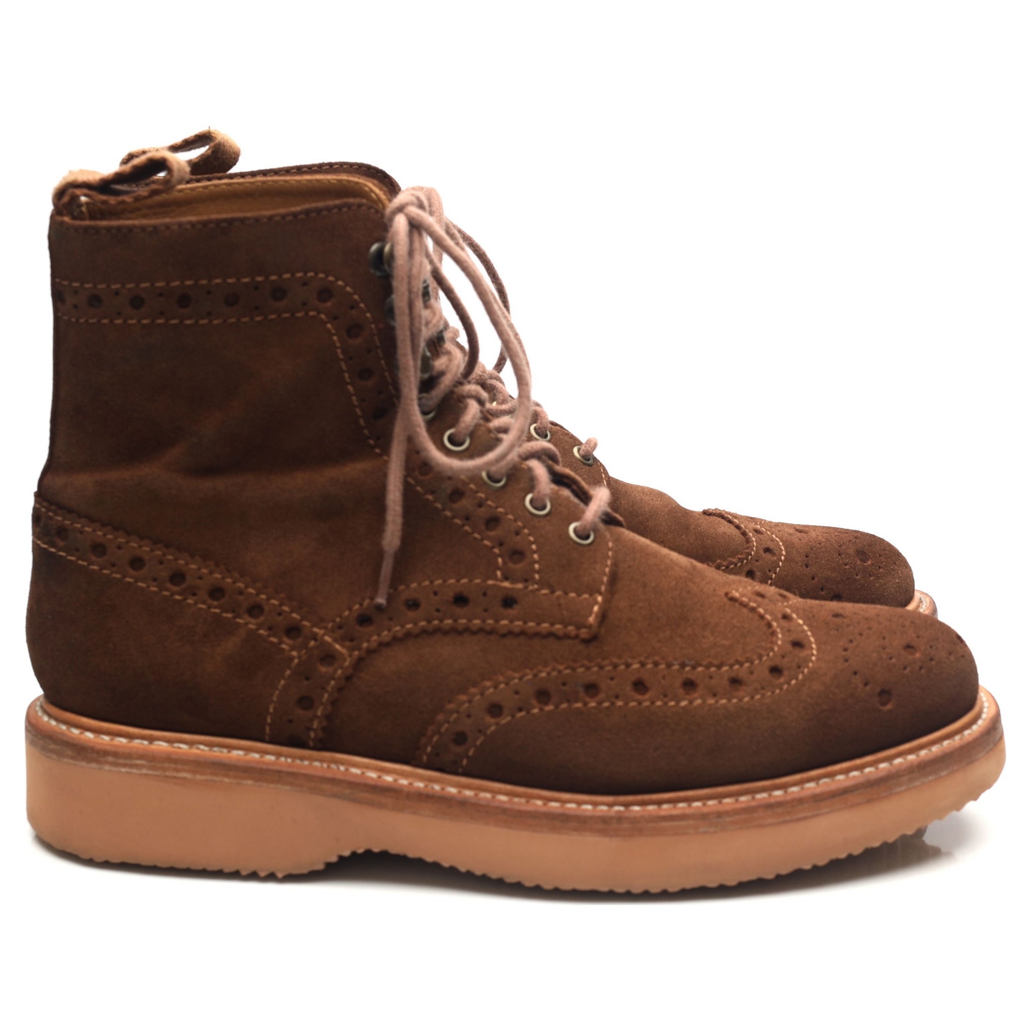 Grenson Fred boots suède marron pointure UK 8 large