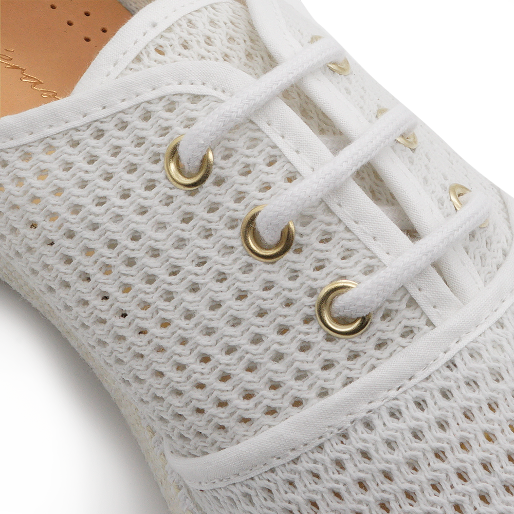 Rivieras Filet espadrilles toile blanche filet
