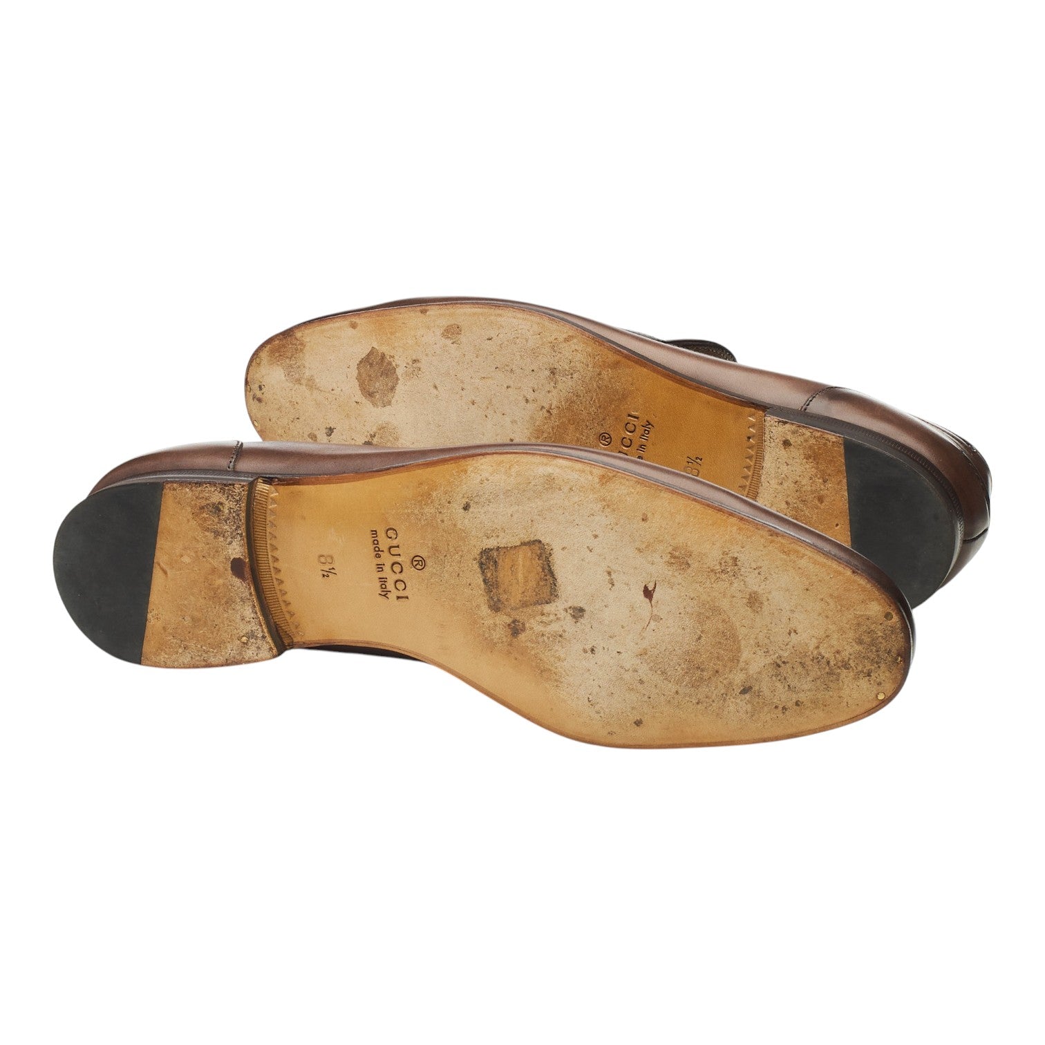 Gucci Jordaan mocassin mors cuir marron 8,5 UK
