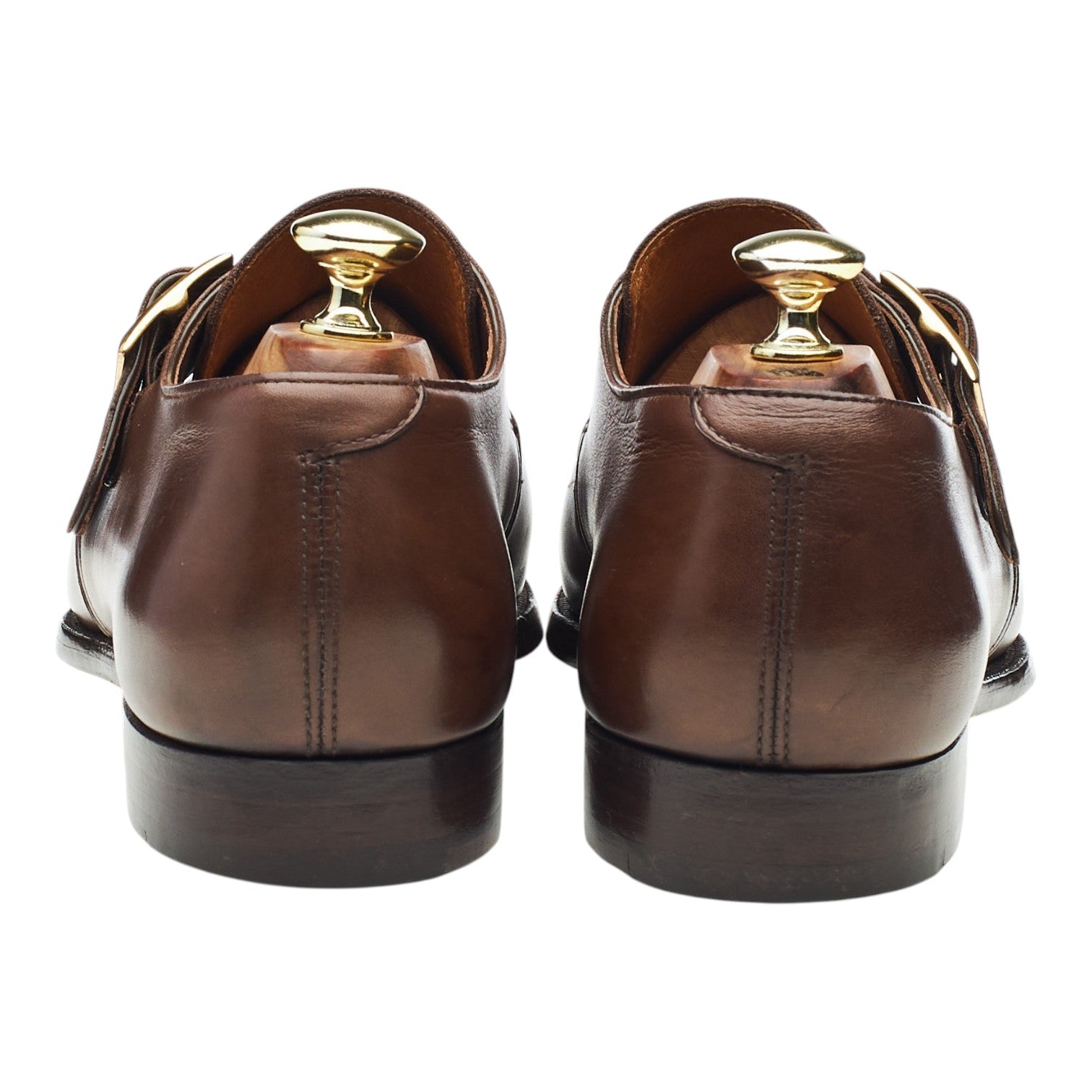 Crockett & Jones Savile monk strap cuir marron pointure UK 7
