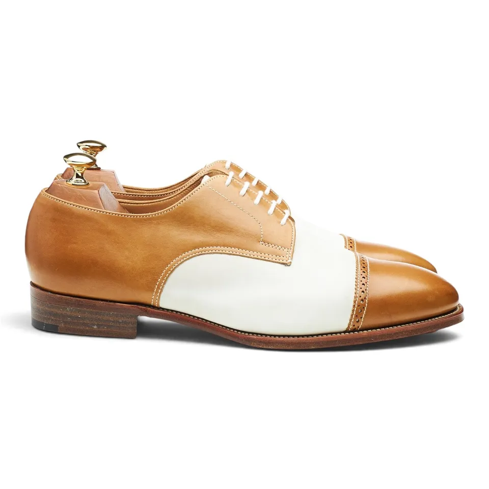 Alfred Sargent derby cuir marron blanc UK 9