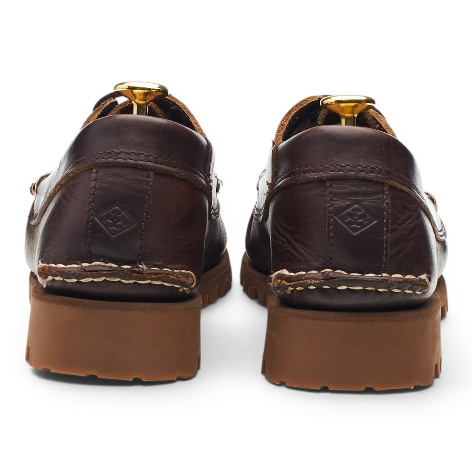 Quoddy Maliseet bateau cuir marron UK 8.5