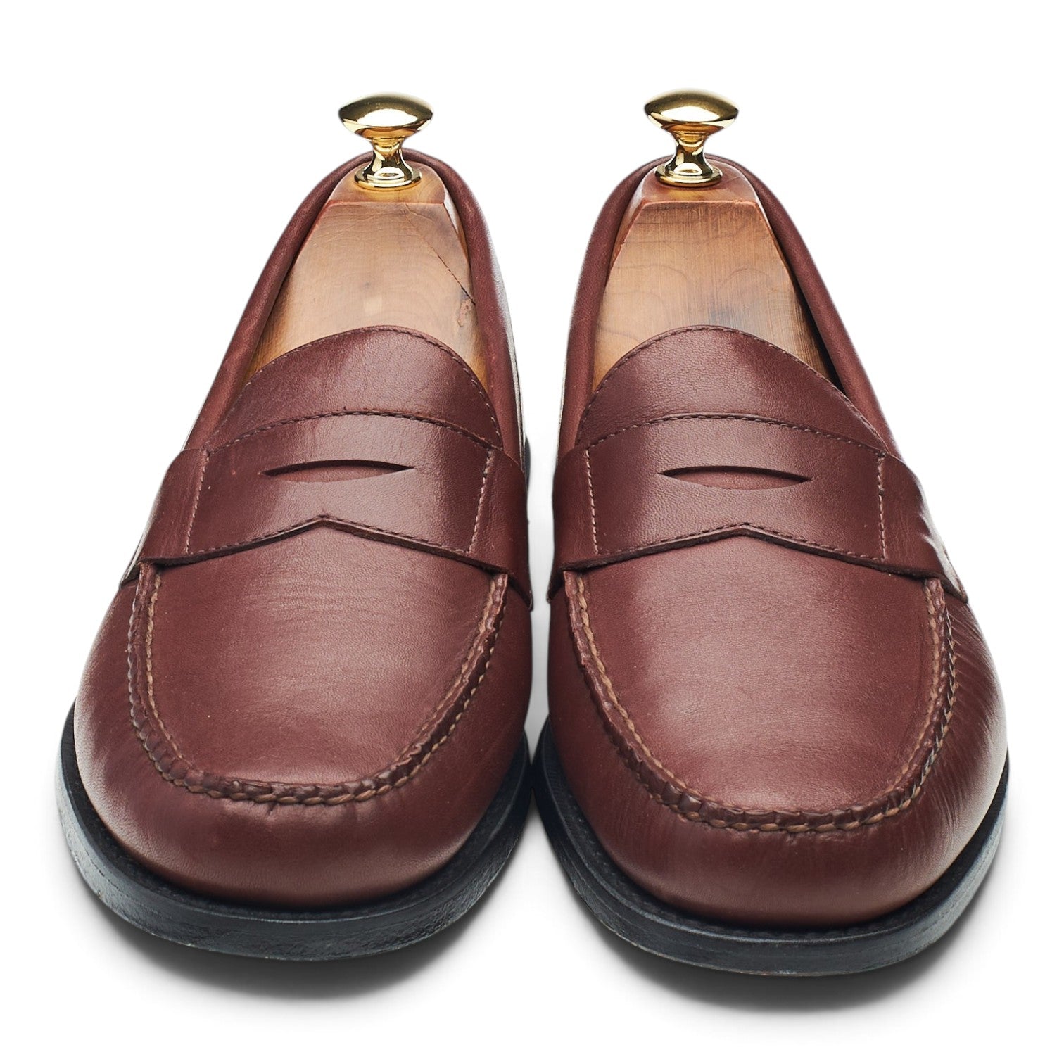 Brooks Brothers Penny mocassins marron cuir pointure UK 8.5