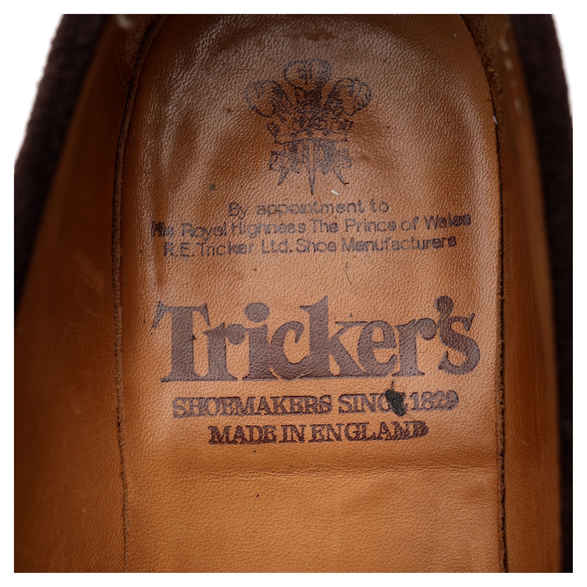 Tricker's Eva Mocassin daim marron foncé UK 3