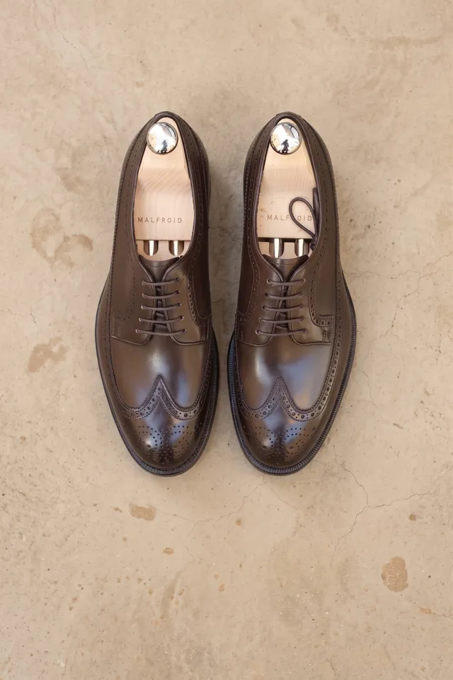 Malfroid Brogue-Master derby box calf