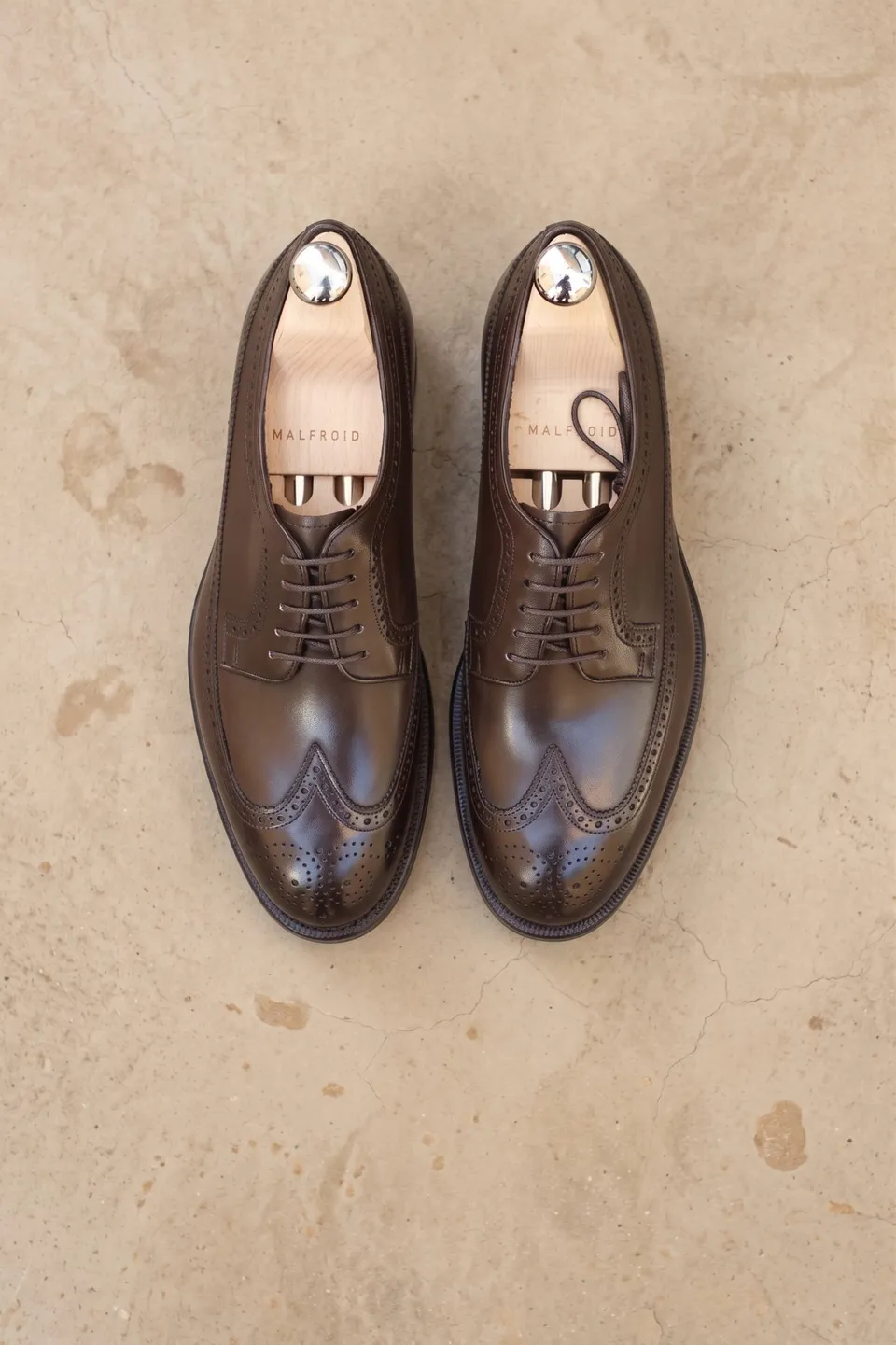 Malfroid Brogue-Master derby box calf