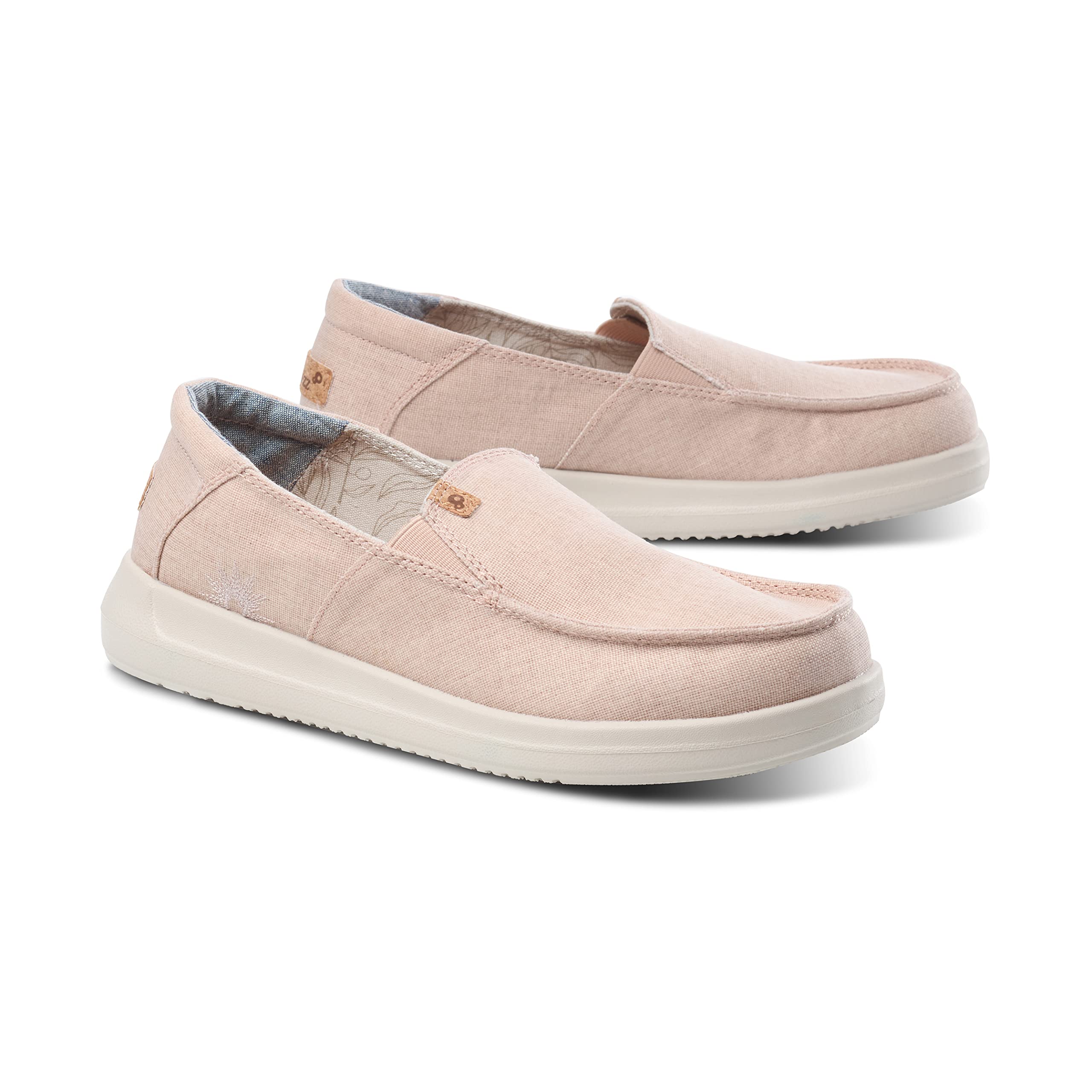 Schu'zz Manon mocassin femme lin coton respirant