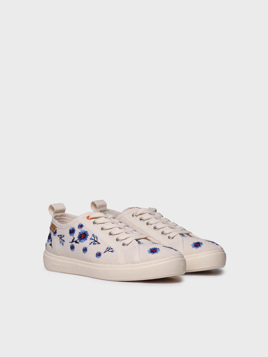 Toni Pons Indira-BF baskets toile broderie florale