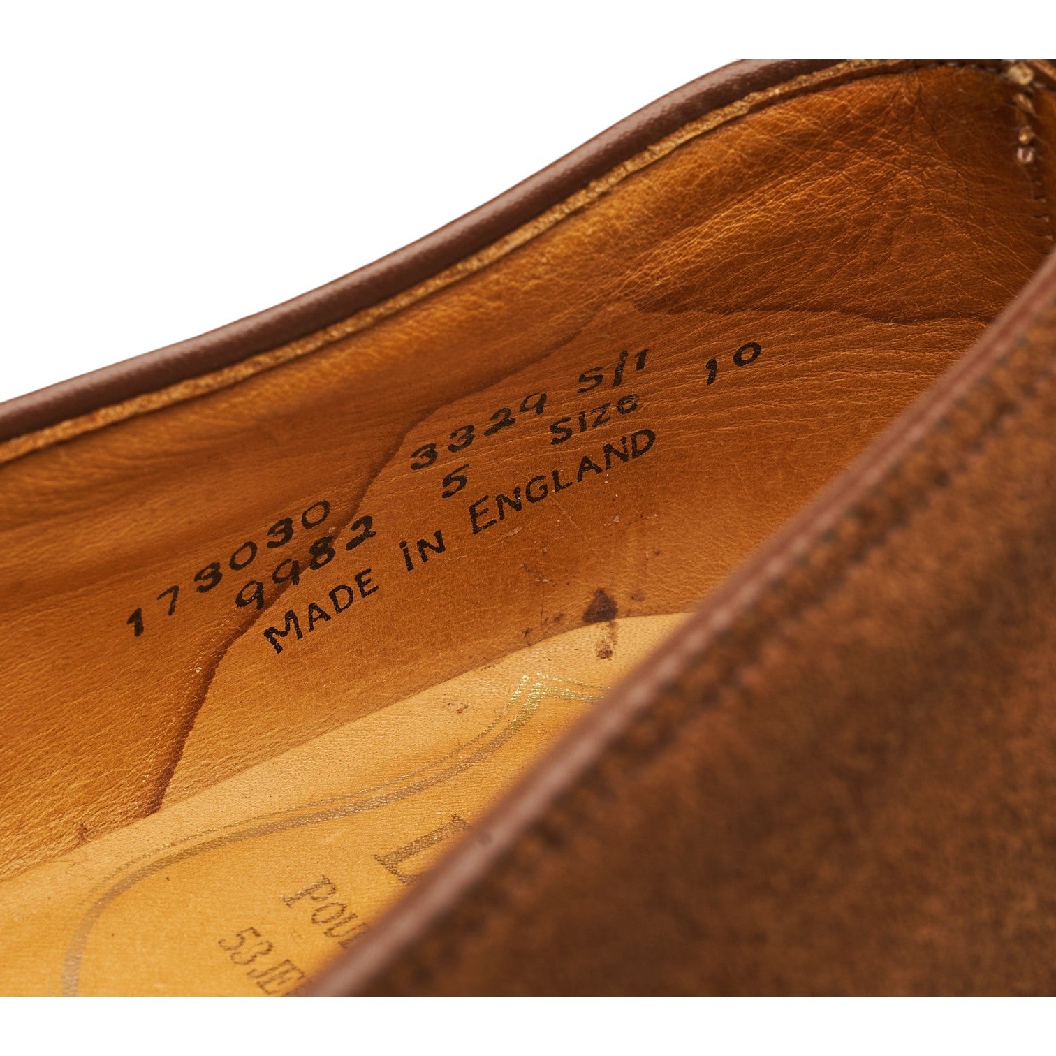New & Lingwood loafers daim marron tabac pointure UK 10