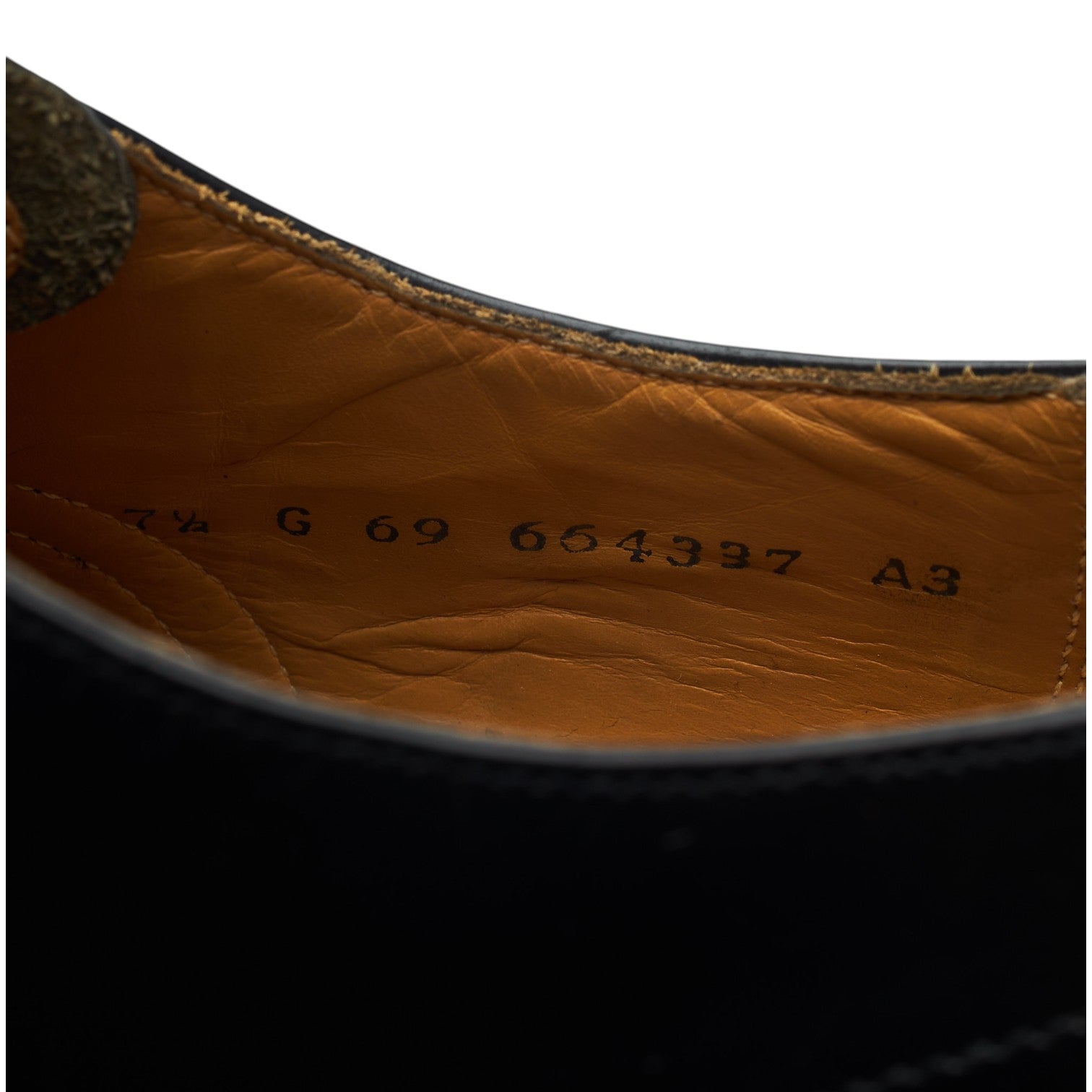 Barker Alfred richelieu brogue cuir noir 7.5 G