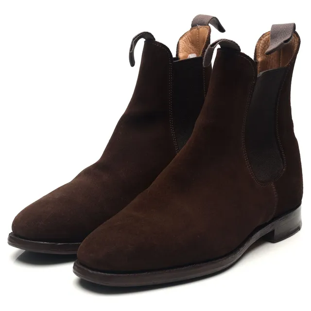 Tricker's Lambourn boots chelsea daim marron pointure UK 6