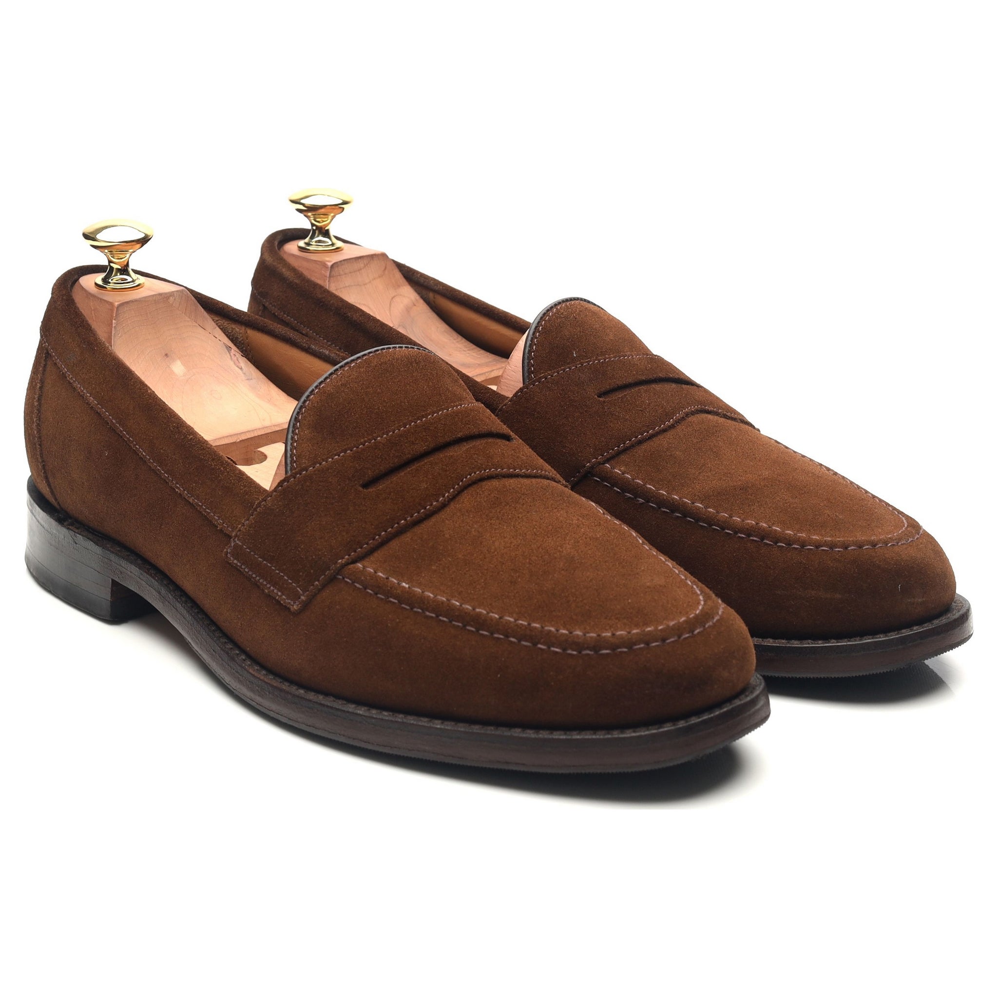 Loake Eton mocassins suède marron UK 9.5