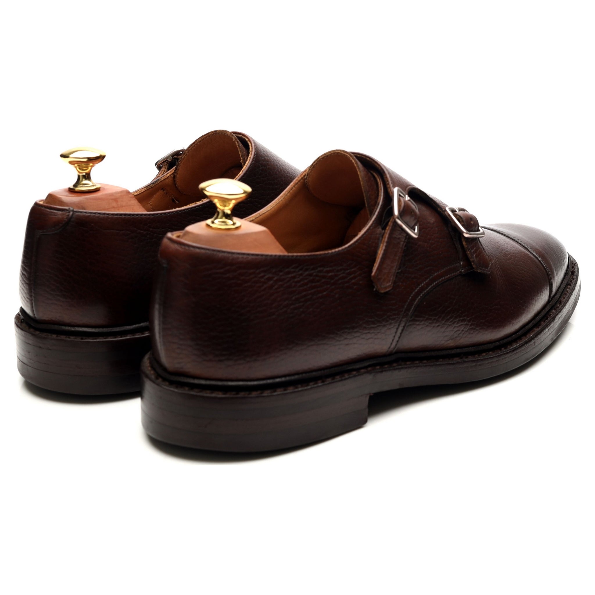 Crockett & Jones Harrogate double monk cuir marron UK 9