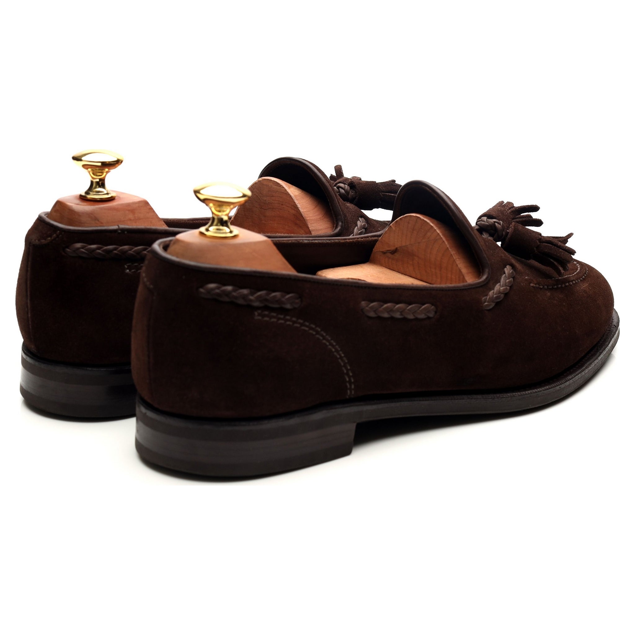 Edward Green Belgravia mocassins homme marron UK 9 daim