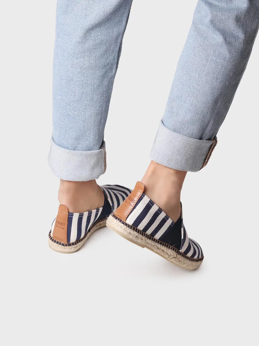 Toni Pons Dustin espadrille homme toile rayée marine