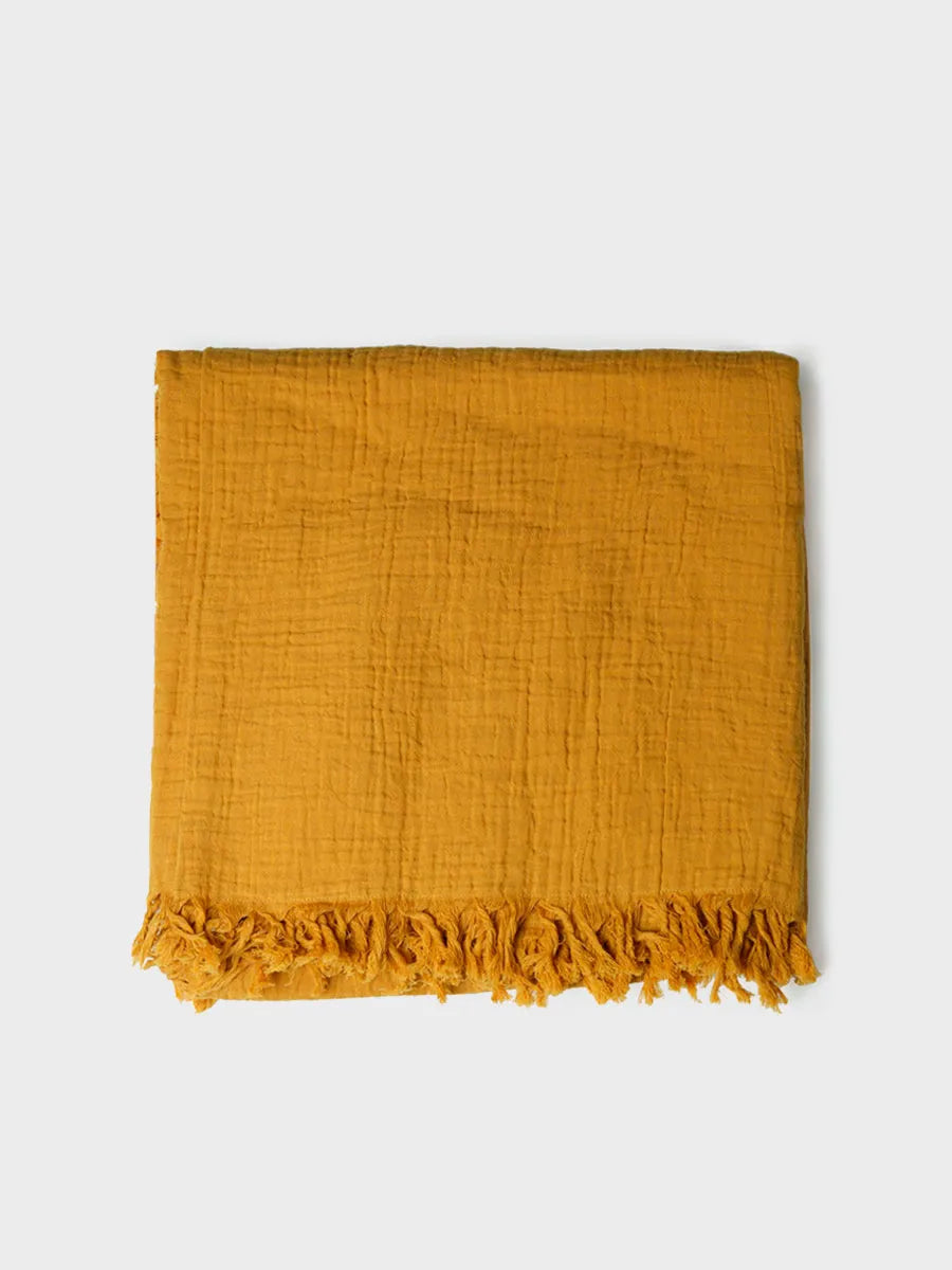 Toni Pons Fatima foulard coton ocre
