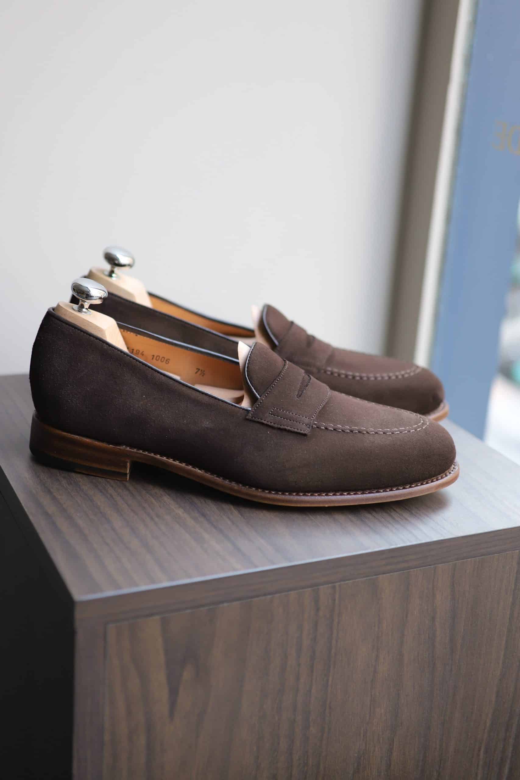 Malfroid Newport Superleggera mocassins daim