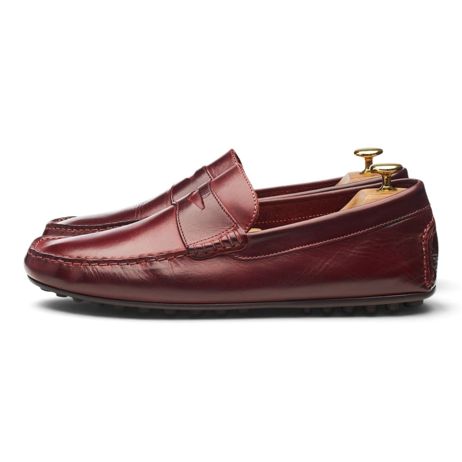 Cheaney Donnington mocassins cuir bordeaux pointure UK 8