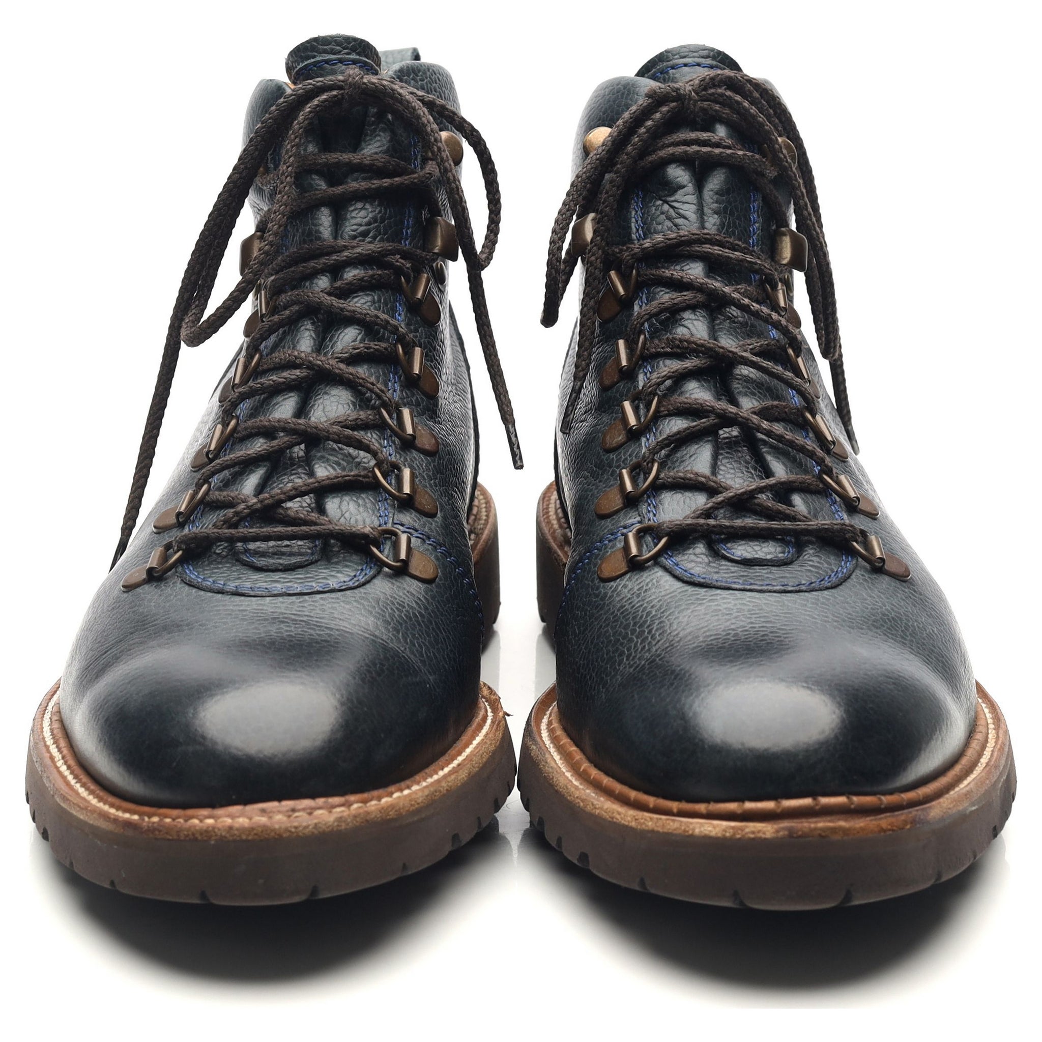 Barker Glencoe boots cuir bleu marine pointure UK 9,5