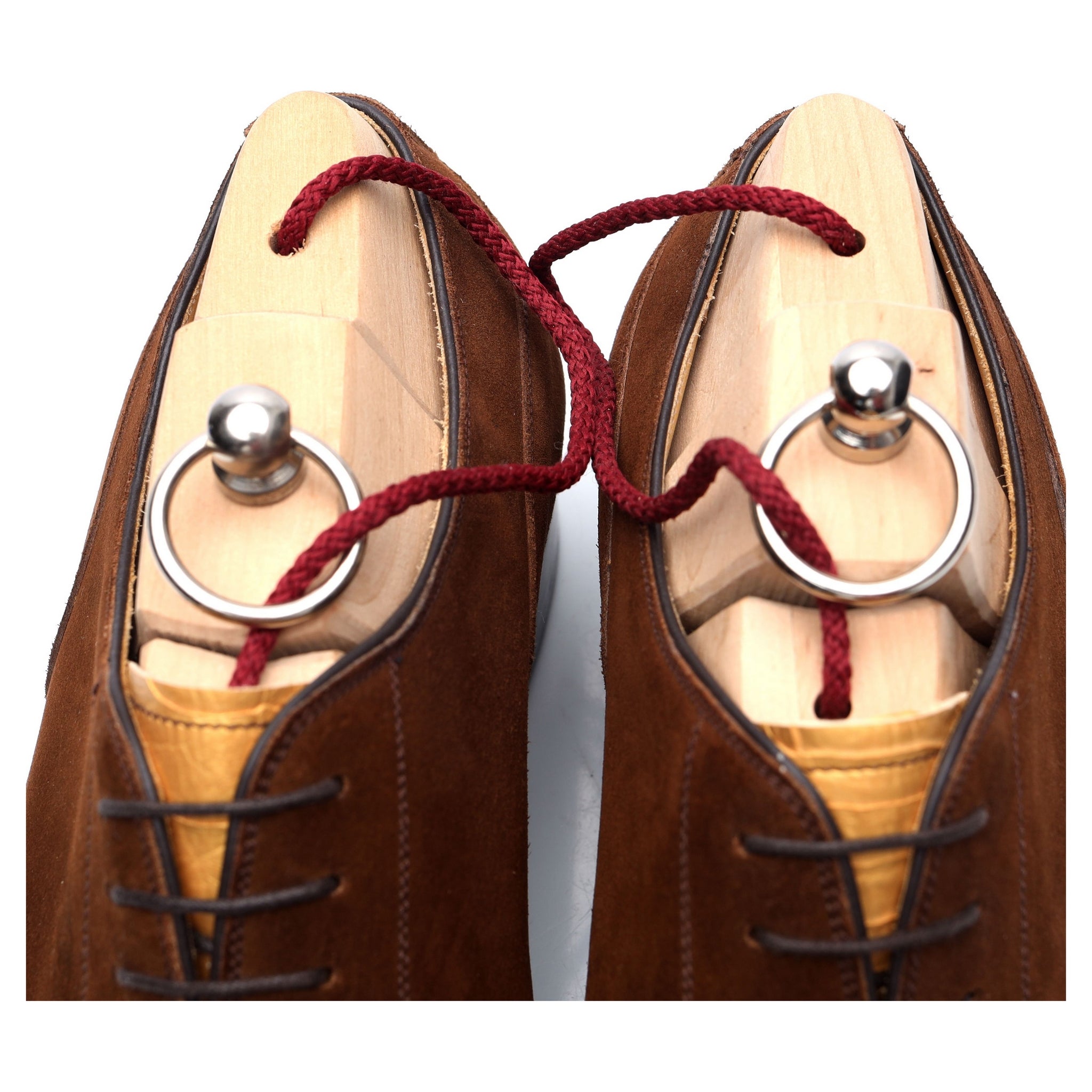 Vass Kaan derbies daim marron autruche UK 8