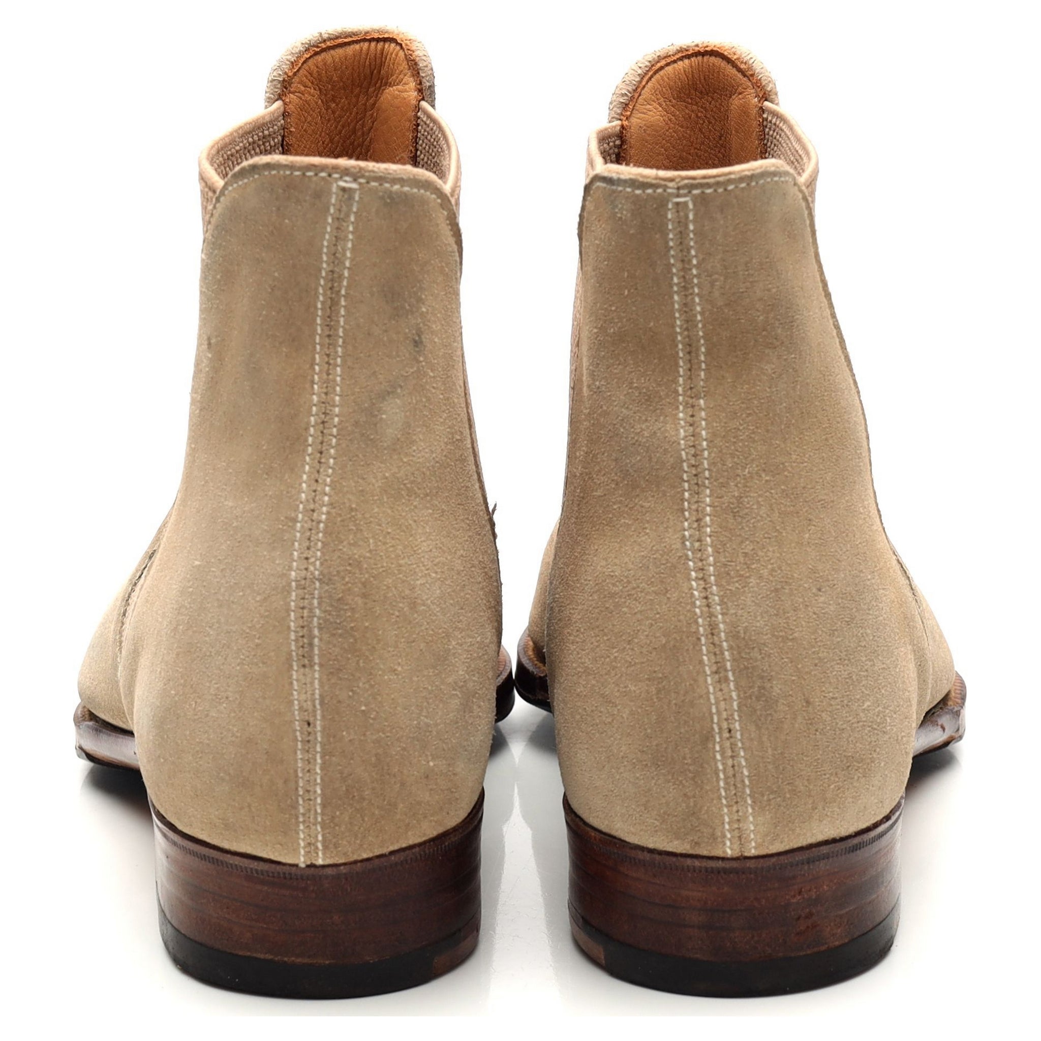 Gaziano & Girling Bespoke boots chelsea daim beige 6 UK
