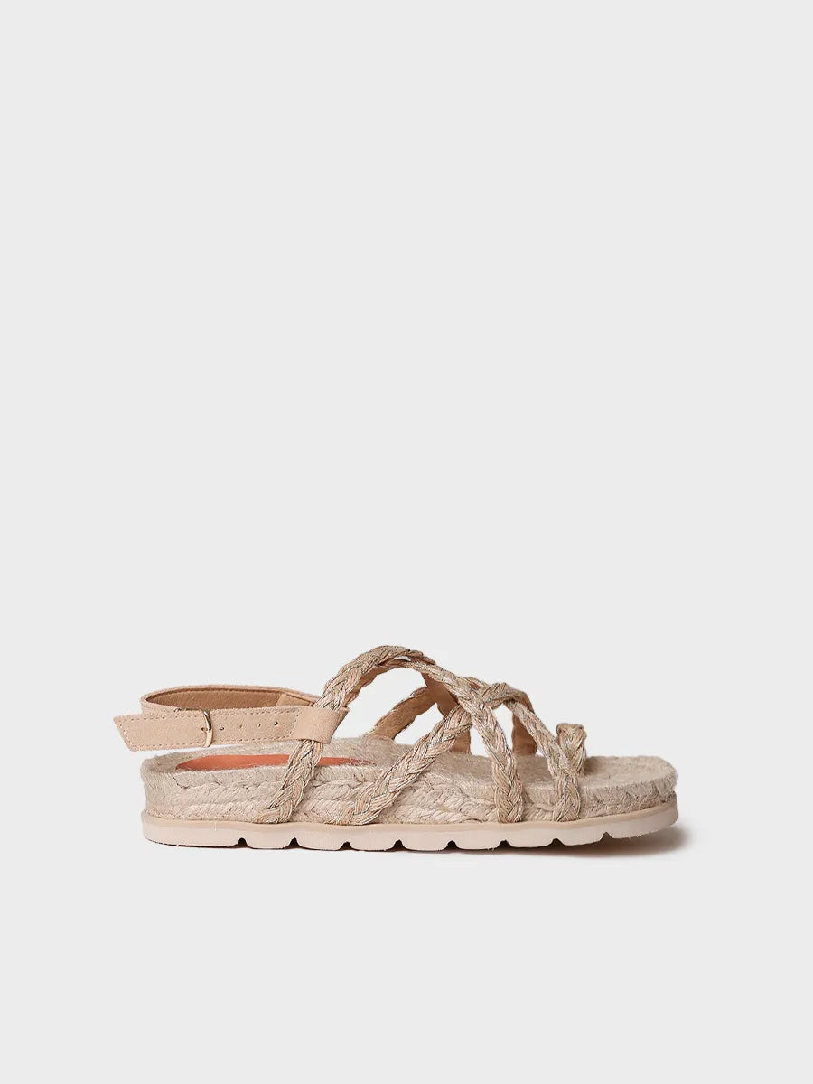 Toni Pons Daisy-PH sandale plate jute naturel