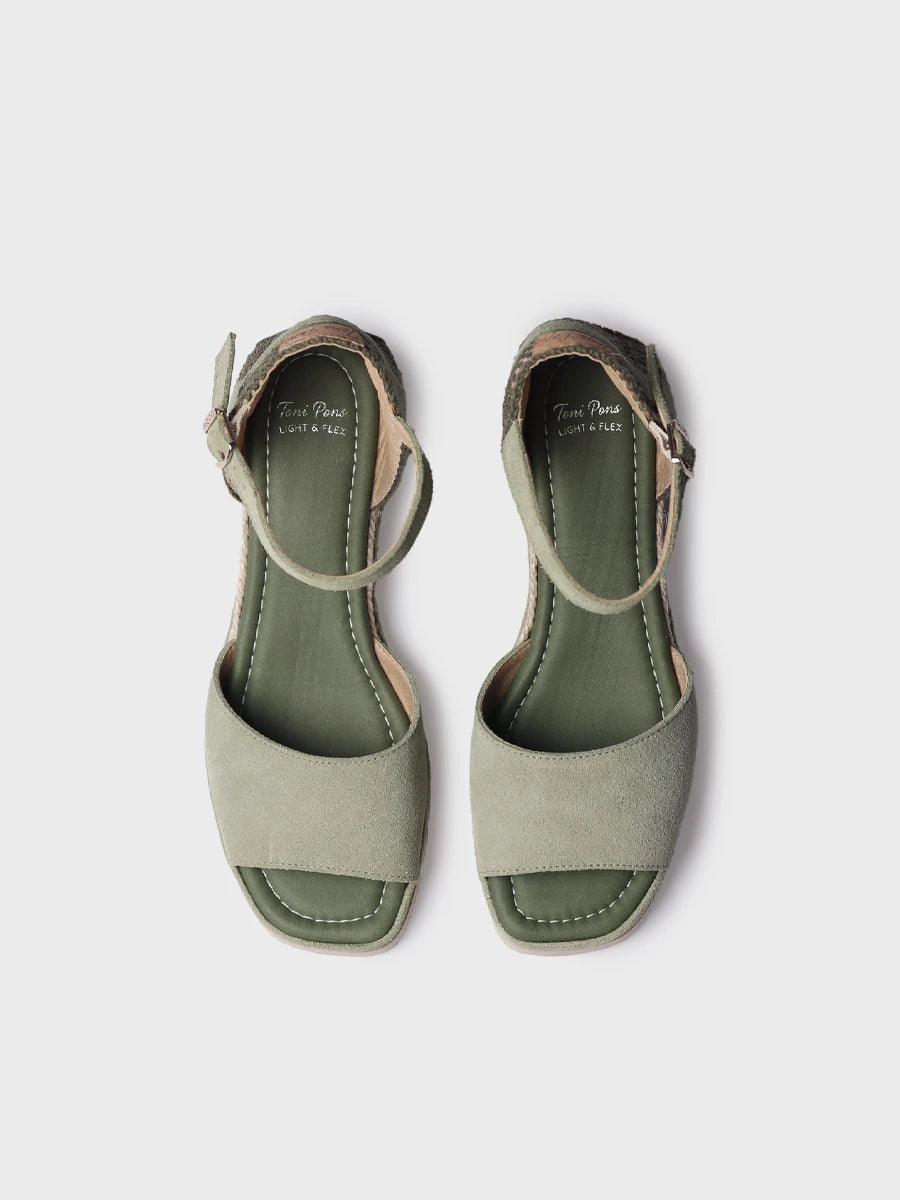 Toni Pons Brisa espadrilles compensées suède 5 cm