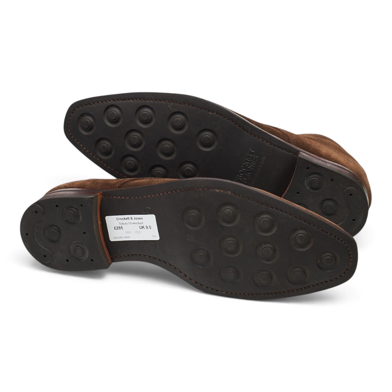 Crockett & Jones Tetbury boots daim marron UK 9.5