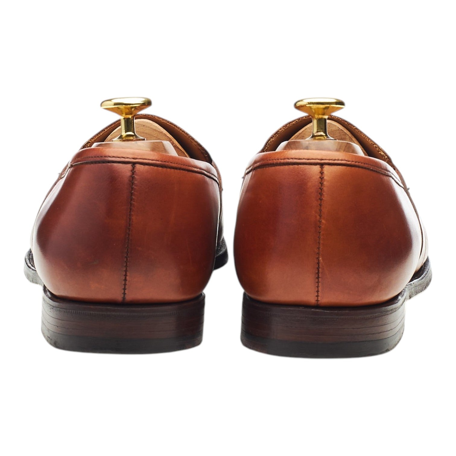 Peal & Co. mocassins cuir marron clair UK 8.5